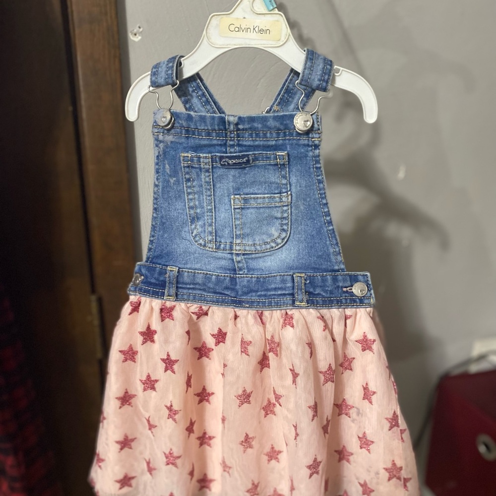 Little girls overall dress size 5 t